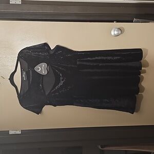 KILLSTAR Balphemia Black Velvet Skater Dress 2X NEW w Tags